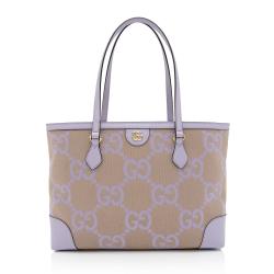 Gucci Jumbo GG Canvas Ophidia Medium Tote