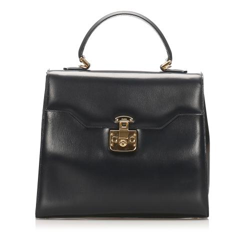 Gucci Lady Lock Leather Handbag