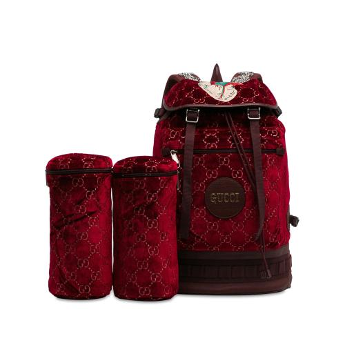 Gucci Large GG Velvet Heart Alpina Backpack