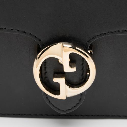 Gucci Leather 1973 Flap Medium Shoulder Bag