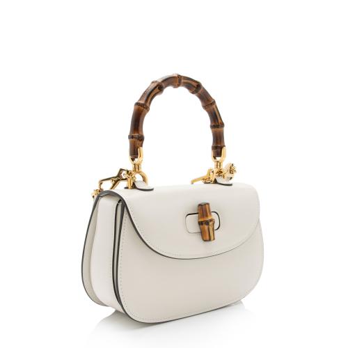 Gucci Leather Bamboo 1947 Small Top Handle