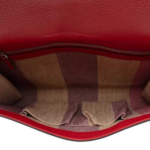 Gucci Leather Bamboo Daily Clutch