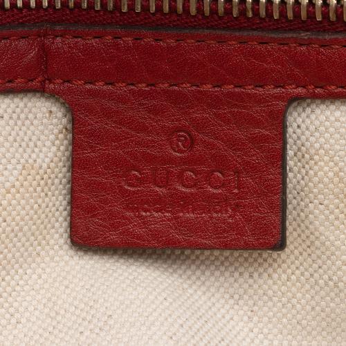 Gucci Leather Bamboo Medium Shopper Tote