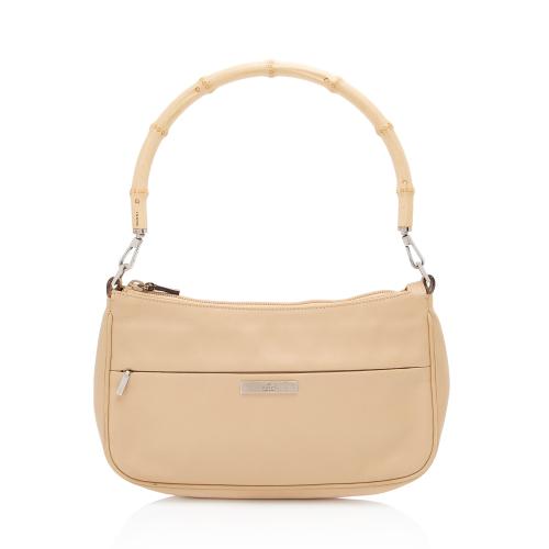 Gucci Leather Bamboo Small Shoulder Bag