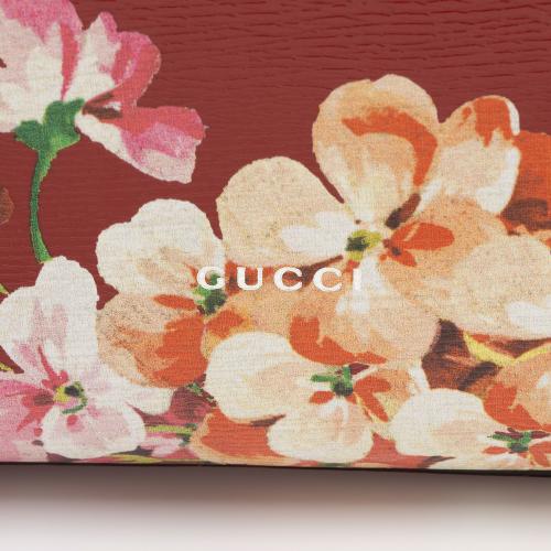 Gucci Leather Blooms Bamboo Daily Medium Satchel