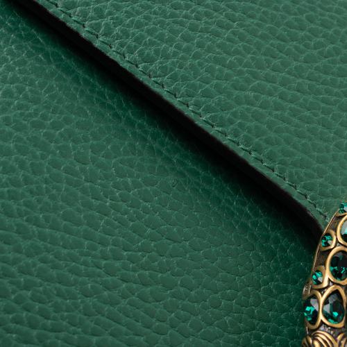 Gucci Leather Crystal Dionysus Chain Wallet