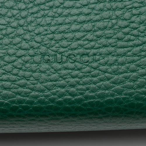 Gucci Leather Crystal Dionysus Chain Wallet