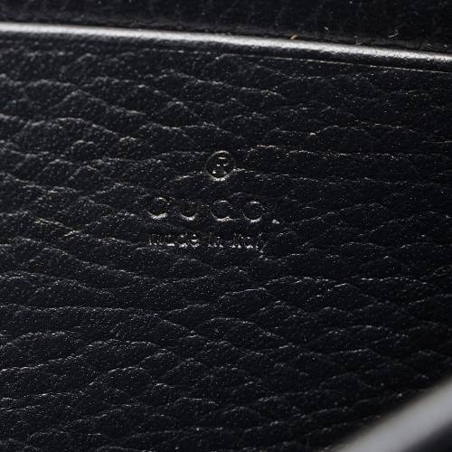 Gucci Leather Crystal Dionysus Chain Wallet