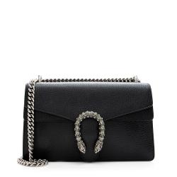 Gucci Leather Crystal Dionysus Small Shoulder Bag