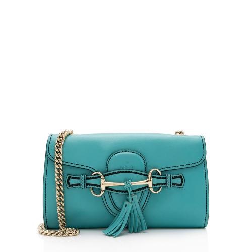 Gucci Leather Emily Small Chain Shoulder Bag