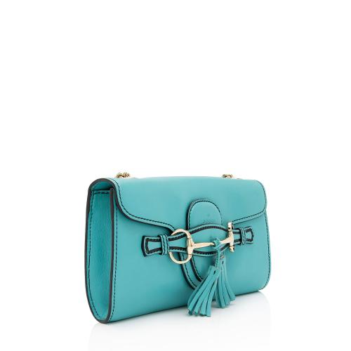 Gucci Leather Emily Small Chain Shoulder Bag