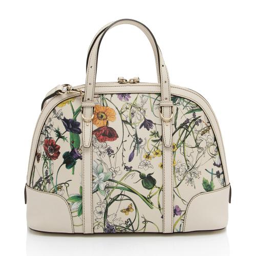 Gucci Leather Flora Nice Satchel