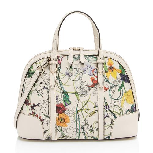 Gucci Leather Flora Nice Satchel