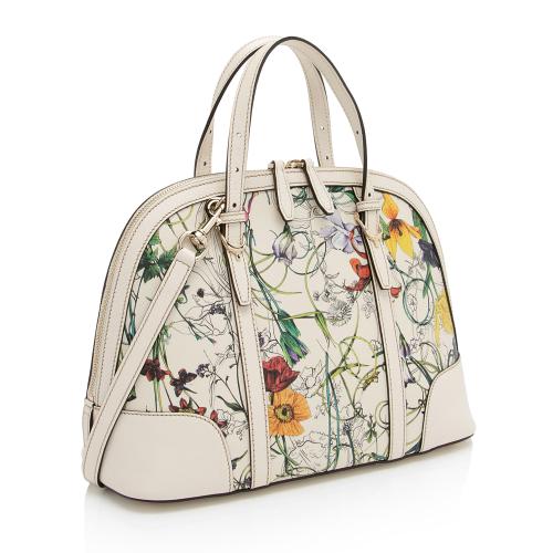 Gucci Leather Flora Nice Satchel