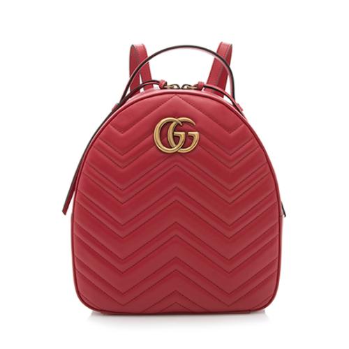 Gucci Leather GG Marmont Backpack