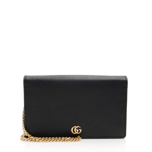 Gucci Leather GG Marmont Mini Chain Bag