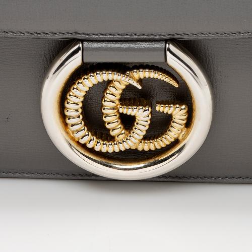 Gucci Leather GG Ring Medium Shoulder Bag - FINAL SALE