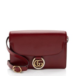 Gucci Leather GG Ring Shoulder Bag