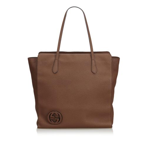 Gucci Leather GG Tote 