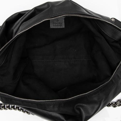 Gucci Leather Galaxy Medium Chain Hobo