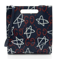 Gucci Leather Ghost Medium Tote