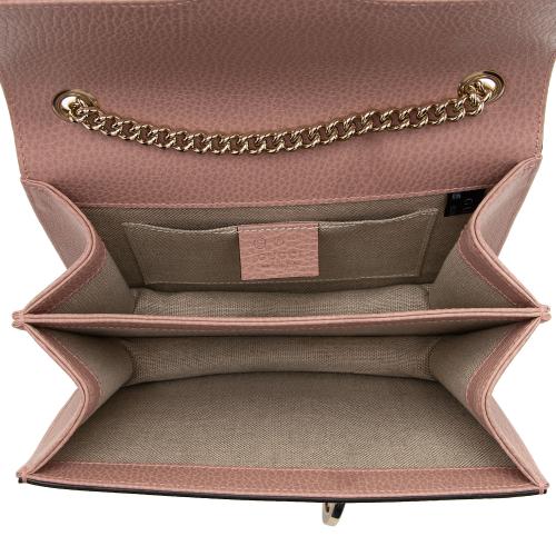 Gucci Grained Calfskin Interlocking G Small Shoulder Bag