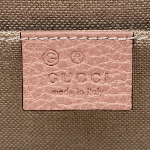 Gucci Grained Calfskin Interlocking G Small Shoulder Bag