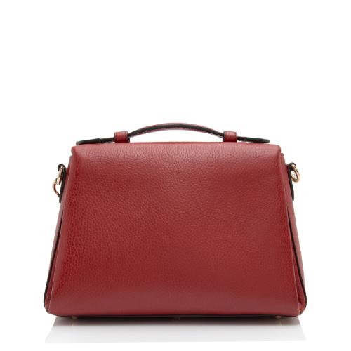 Gucci Leather Interlocking G Small Top Handle