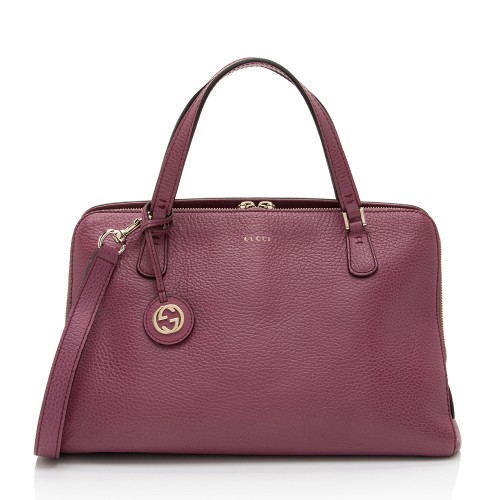 Gucci Leather Lady Dollar Satchel