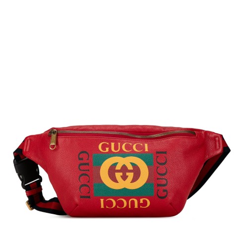 Gucci Leather Logo Belt Bag