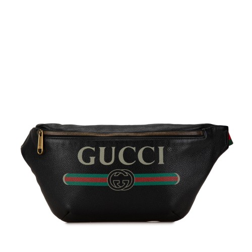 Gucci Leather Logo Belt Bag