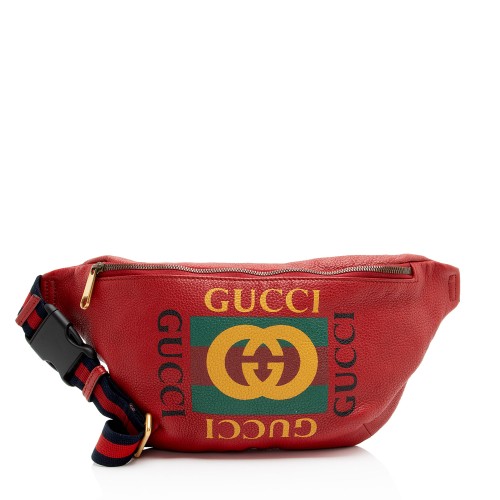 Gucci Leather Logo Large Belt Bag