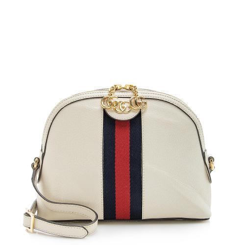 Gucci Leather Ophidia Dome Small Shoulder Bag