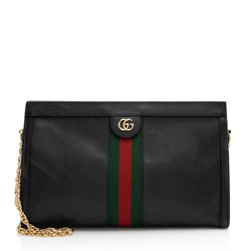 Gucci Leather Ophidia Medium Shoulder Bag