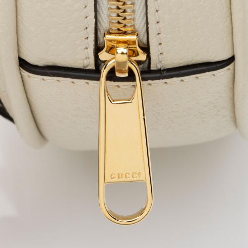 Gucci Leather Ophidia Round Mini Backpack