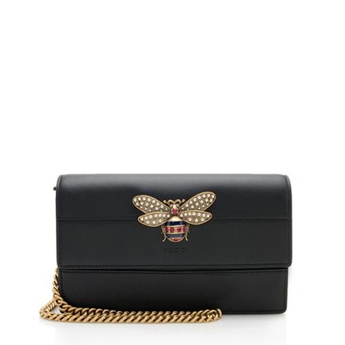 Gucci Leather Queen Margaret Wallet on Chain Gucci Handbags Bag Borrow or Steal