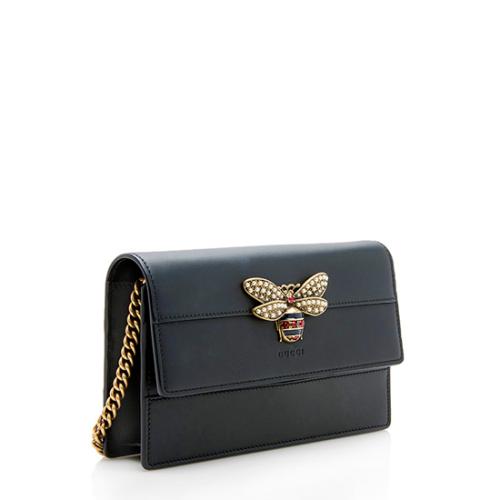 Gucci Leather Queen Margaret Wallet on Chain