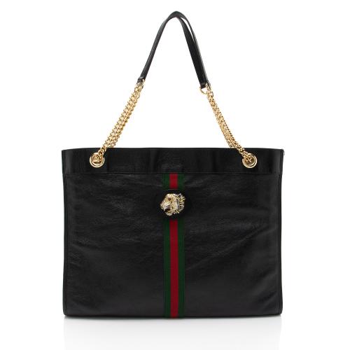 Gucci Leather Rajah Large Tote