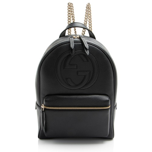 Gucci Leather Soho Chain Backpack