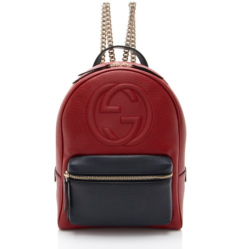 Gucci Leather Soho Chain Backpack