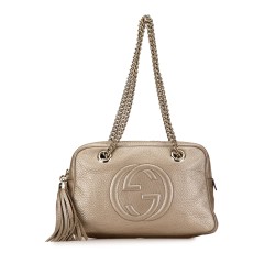 Gucci Leather Soho Chain Zip Shoulder Bag