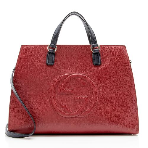 Gucci Leather Soho Top Handle Bag