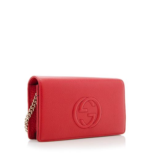 Gucci Leather Soho Wallet on Chain Bag