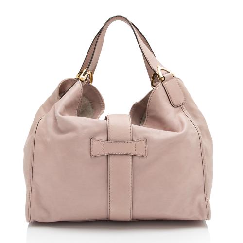 Gucci Leather Stirrup Tote