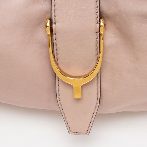 Gucci Leather Stirrup Tote