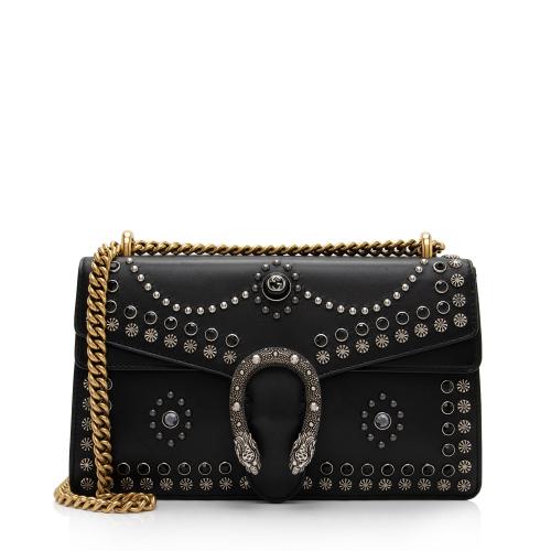 Gucci Leather Studded Dionysus Small Shoulder Bag