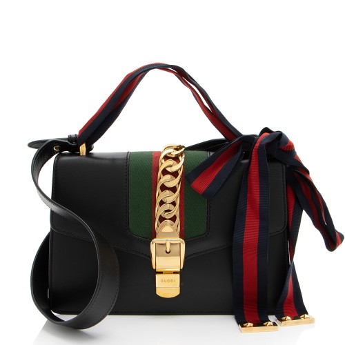 Gucci Leather Sylvie Small Shoulder Bag