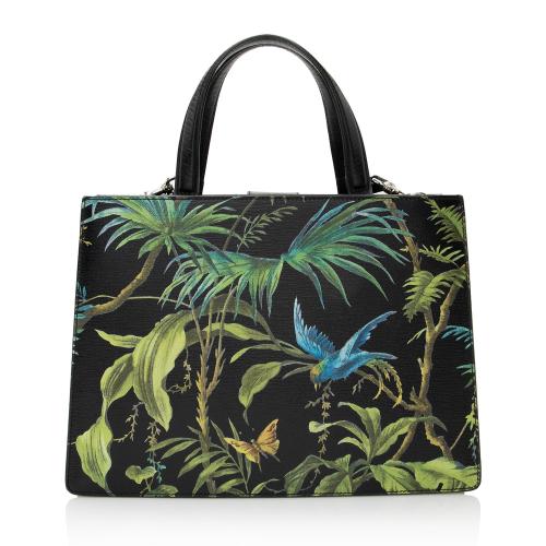 Gucci Leather Tropical Dionysus Medium Tote