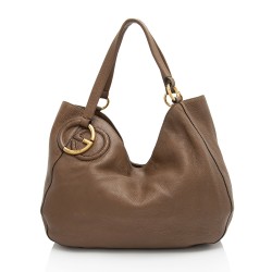 Gucci Leather Twill Medium Tote