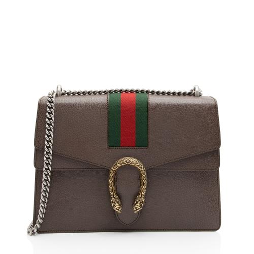 Gucci Leather Web Dionysus Medium Shoulder Bag